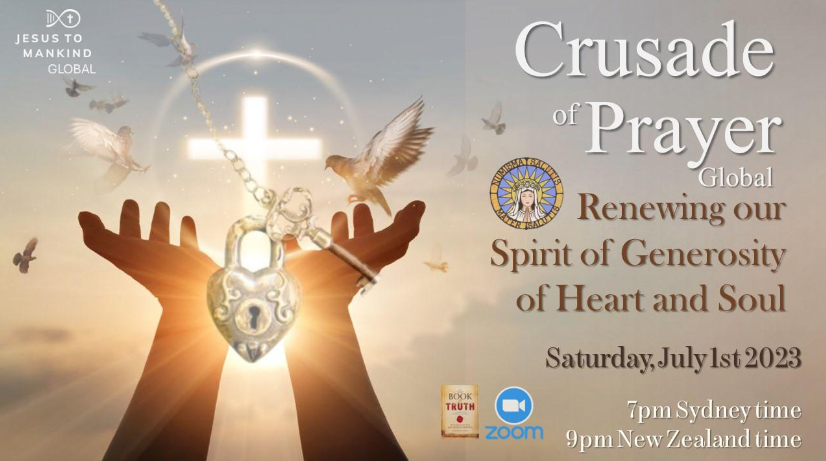 Jesus to Mankind Global Crusade Prayer – Renewing Our Spirit of Generosity of Heart & Soul
