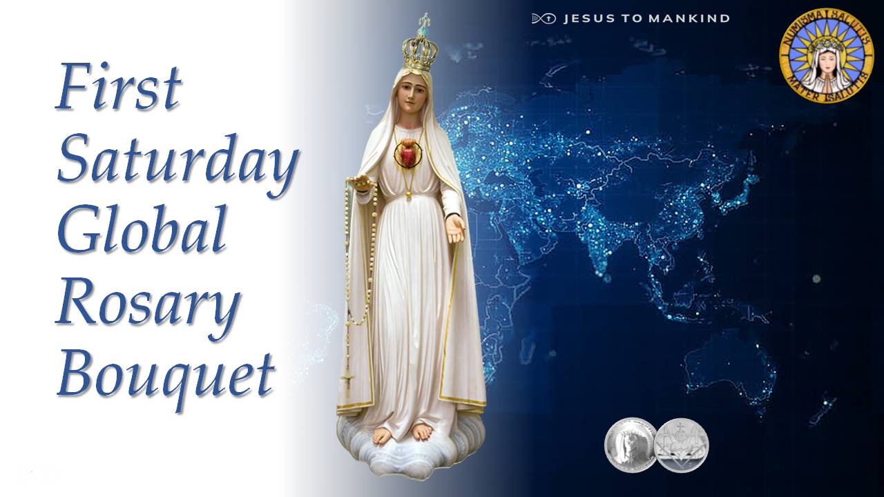 First Saturday Rosary Bouquet - CHANGE FOR HOLY SATURDAY - EUROPE