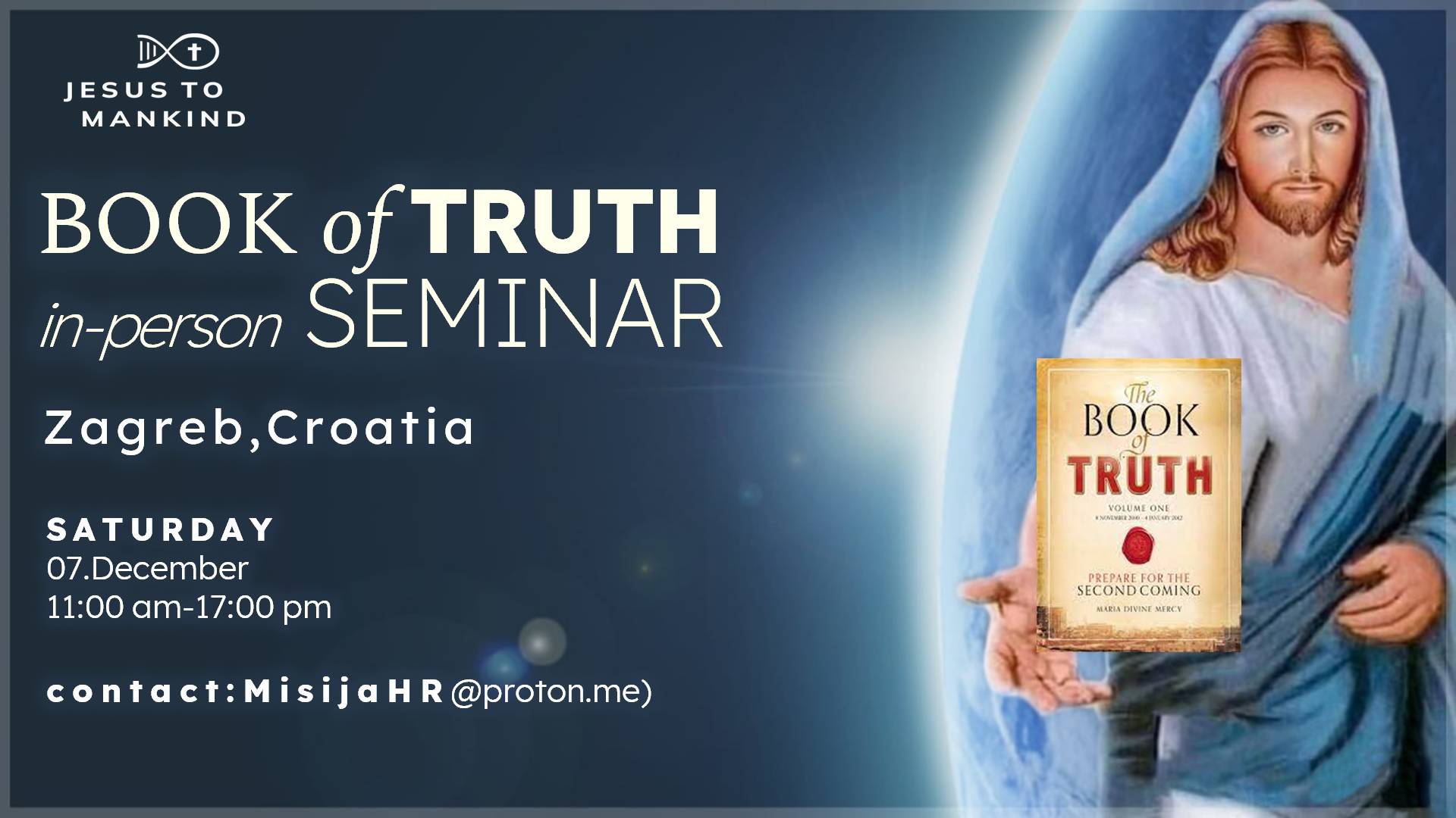 The Book of Truth seminar - Croatian seminar in ZAGREB, CROATIA