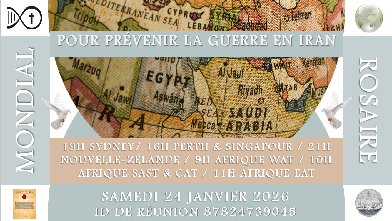 Rosaire Mondial Spécial pour prier pour la prévention d'une Guerre Nucléaire en Iran
