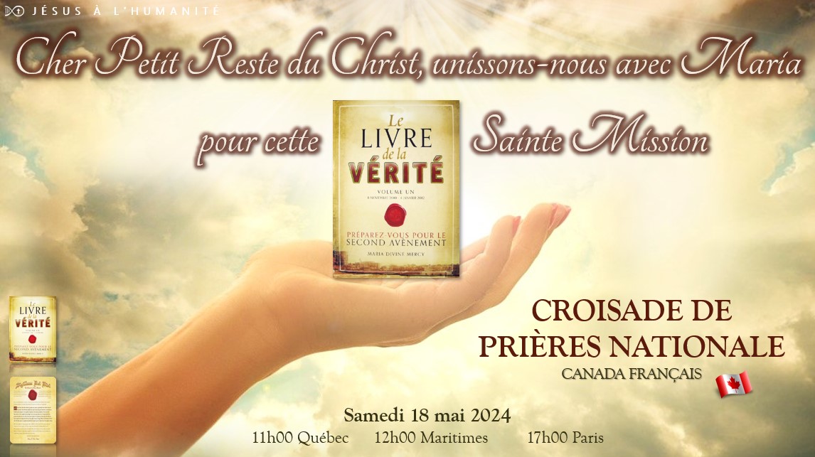 Cher Petit Reste du Christ, unis-sons-nous avec Maria pour cette Sainte Mission