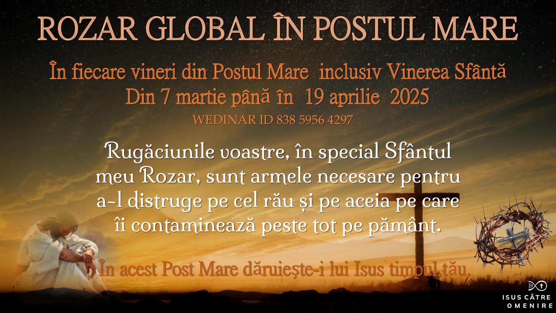 Rozar Global în Postul Mare