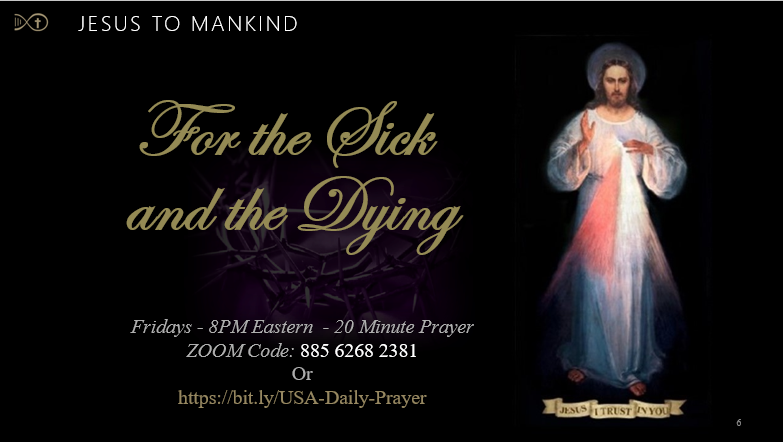 North America – 20 minute prayer for the Sick & the Dying