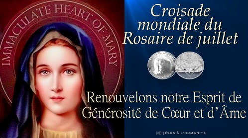 Croisade Mondiale du Rosaire JAH du mois d’août