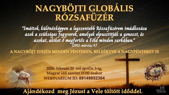 NAGYBÖJTI GLOBÁLIS RÓZSAFÜZÉR - EUIRÓPA