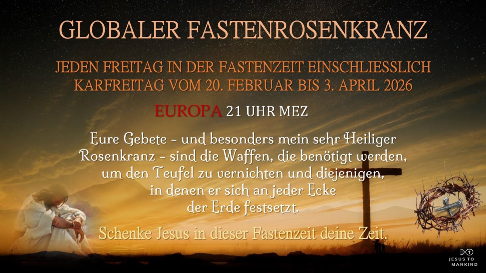 Globaler Fastenzeit-Rosenkranz