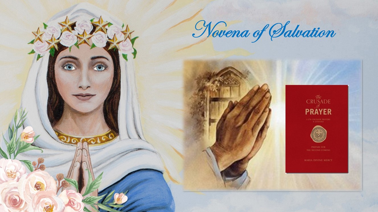 Reminder for 7 day English Canada Novena of Salvation Monday May 12 at 7am Eastern