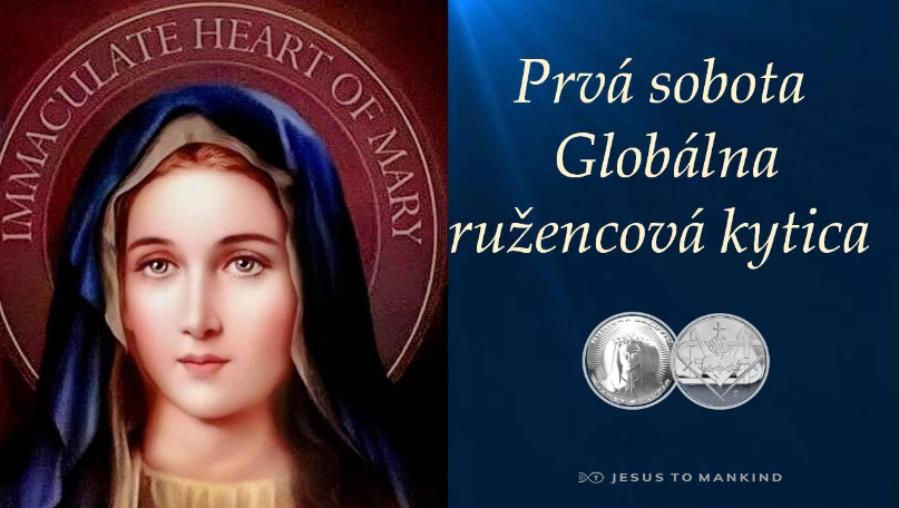 Prvá sobota globálna ružencová kytica Ježiš ľudstvu